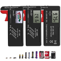 BT-168 AA/AAA/C/D/9V/1.5V batteries Universal Button Cell Battery Colour Coded Meter Indicate Volt Tester Checker BT168 Power