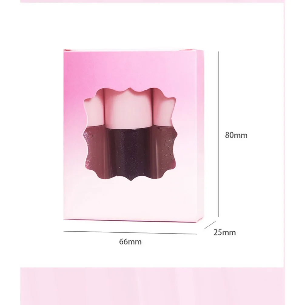 3個入りフルーツフレーバーリッププランパーオイル、温度変化保湿、プライベートラベルカスタムロゴ、ヴィーガンメイクアップ、卸売リップオイル