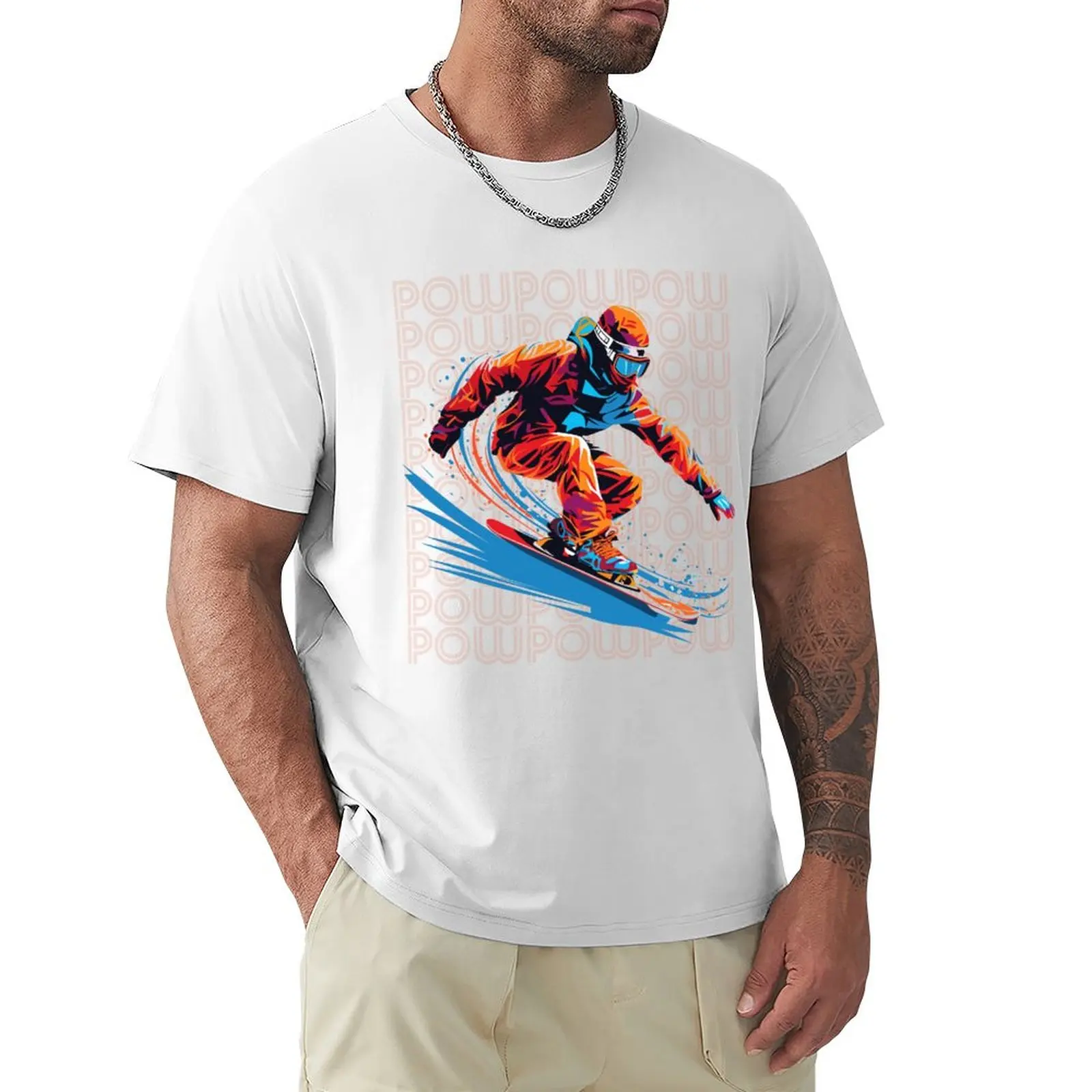 Snowboard Downhill Extreme Adventure Sports T-Shirt cute clothes plus sizes oversizeds men workout shirt