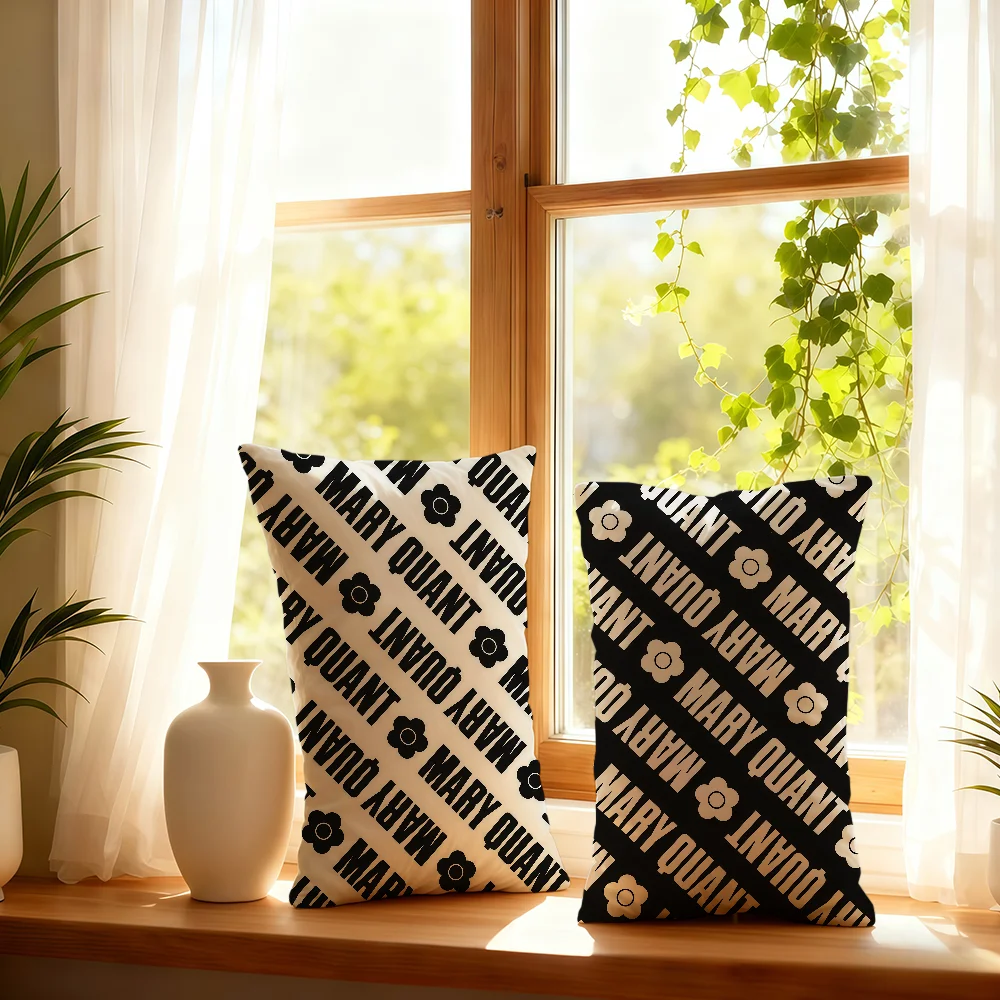 Logo Fashion M-MARY Q-QUANT cushion cover Double sided Printed Room Bedding Hit Product Sofa Decorative