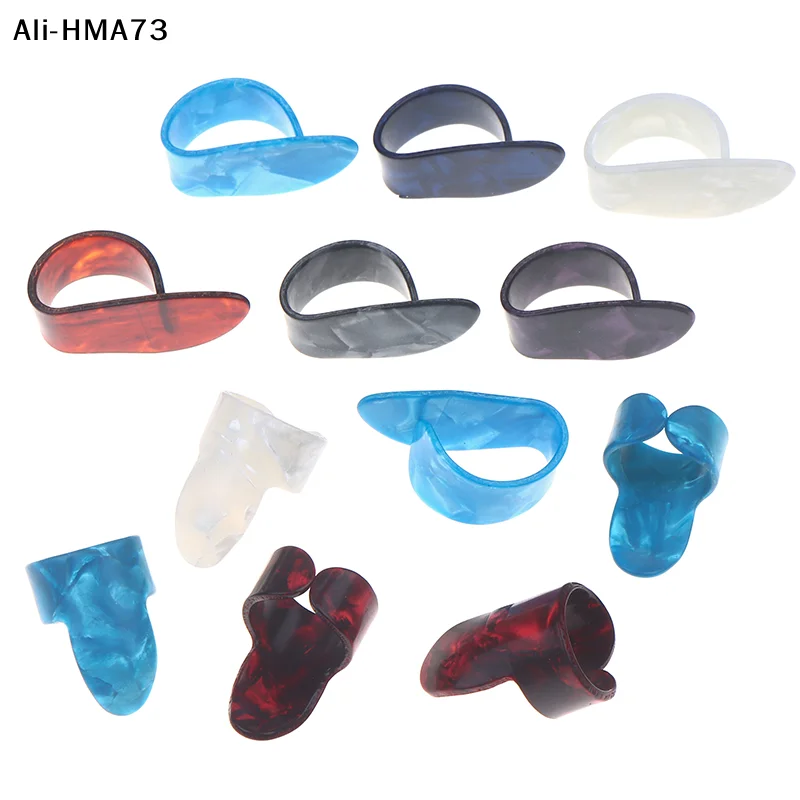 【AyS】【Hy】12Pcs 2026  Guitar Finger Picks Thumb/Index Sizes Fingerstyle Protector Anti-Slip Design Bass Acoustic/Electric Guitar