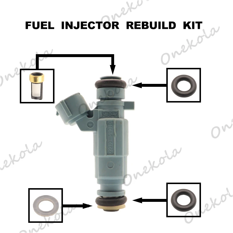 

Fuel Injector repair kit Orings Filters for HYUNDAI MATRIX ACCENT GETZ I10d2 35310-2B010