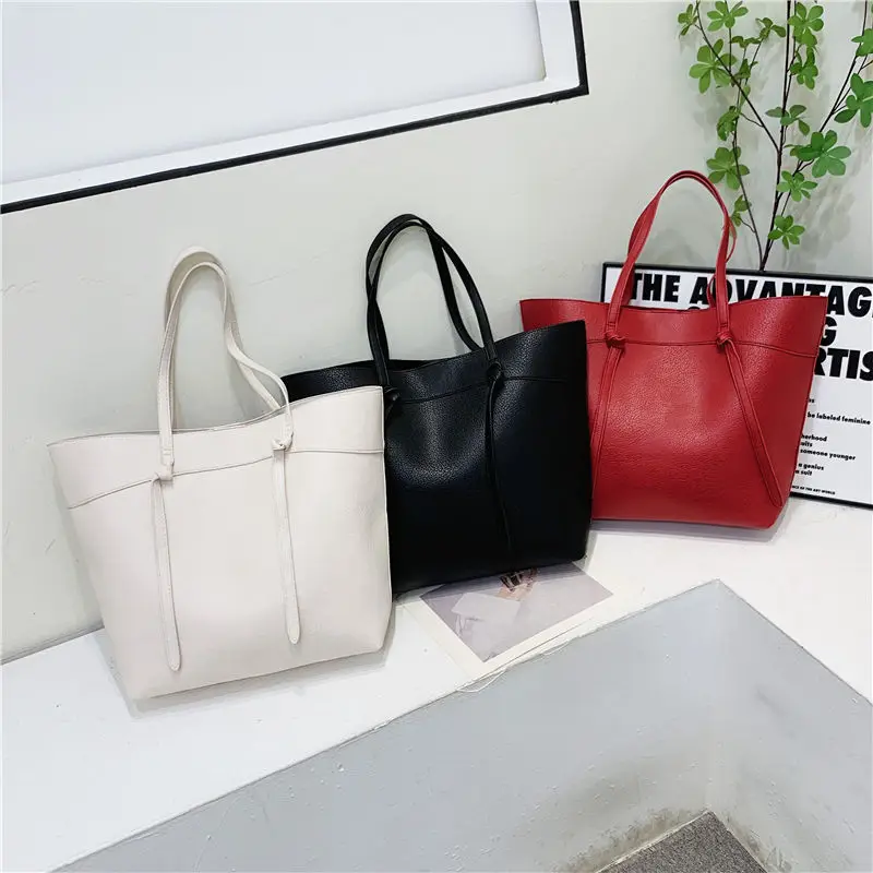 2023 new handbag female commuter large capacity tote bags Korea fashion contracted recreational single shoulder bag