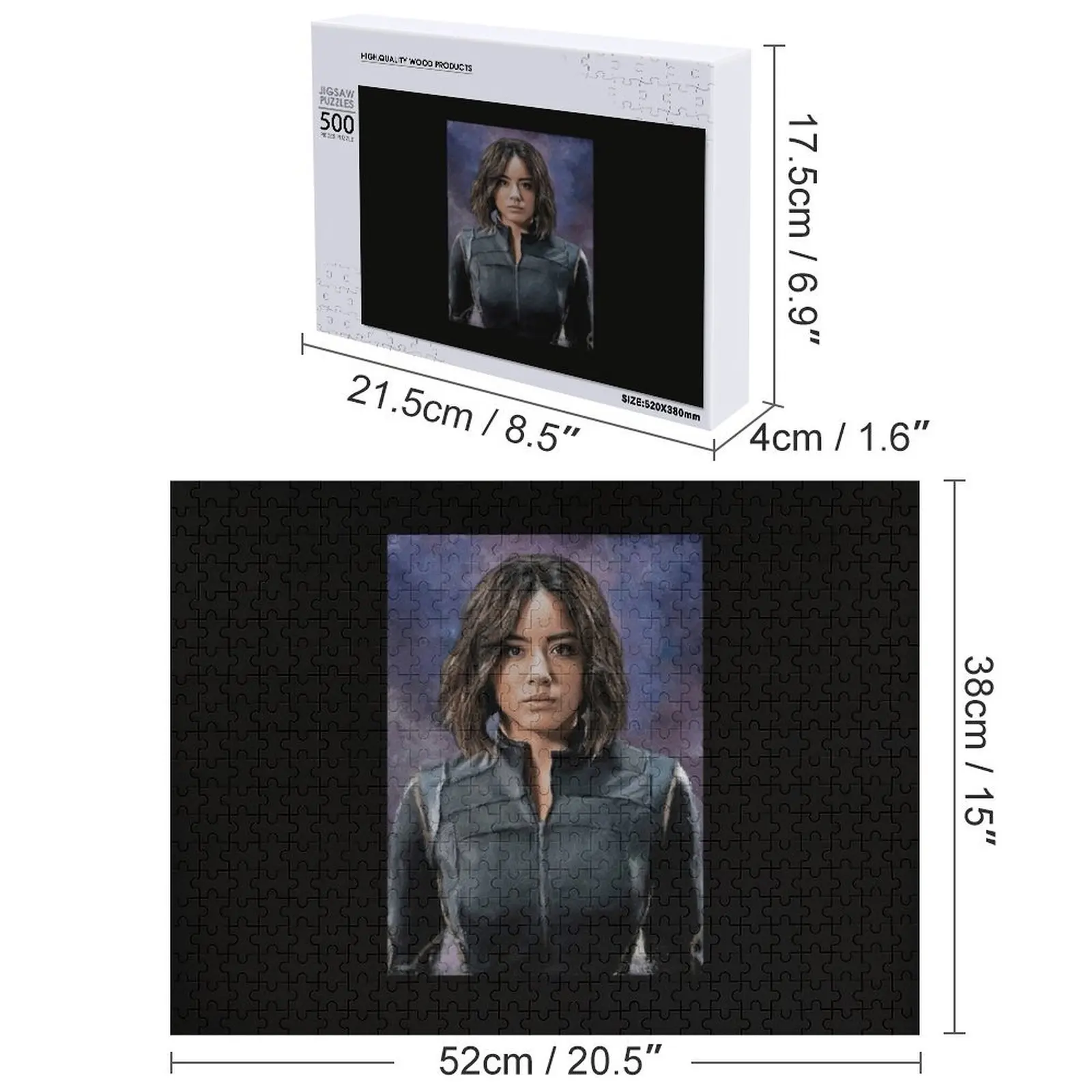 Rompecabezas Daisy Johnson, juguetes personalizados, foto, regalos personalizados, animales de madera, rompecabezas de madera para adultos