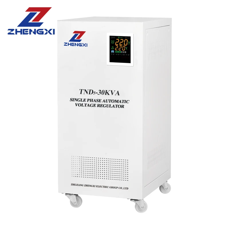 TND3-15KVA 30KVA 30000W Single Phase AC Voltage Regulator 30KW 40KW Input  90v to 260v Voltage Stabilizer