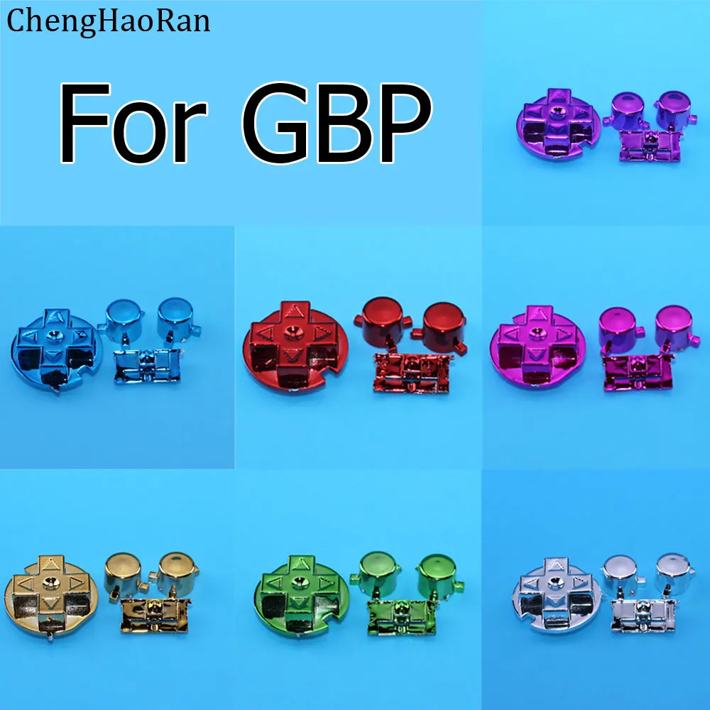 ChengHaoRan 2Set For Gameboy Pocket GBP Direction Power On Off A B D Pads Key Buttons Set Replacement