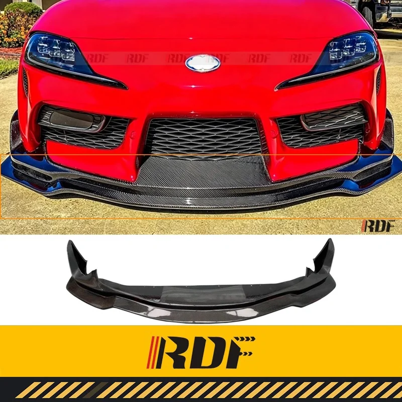 Suitable for Supra Front Lip Carbon Fiber Seibon Front Spoiler Modification Front Bumper Splitter Chin Diffuser Accessories Kit