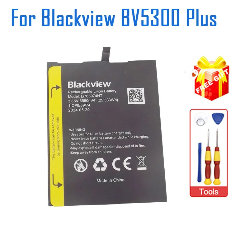 

Новый оригинальный аккумулятор Blackview BV5300 Plus, встроенный аккумулятор для сотового телефона, аксессуары для смартфона Blackview BV5300 Plus