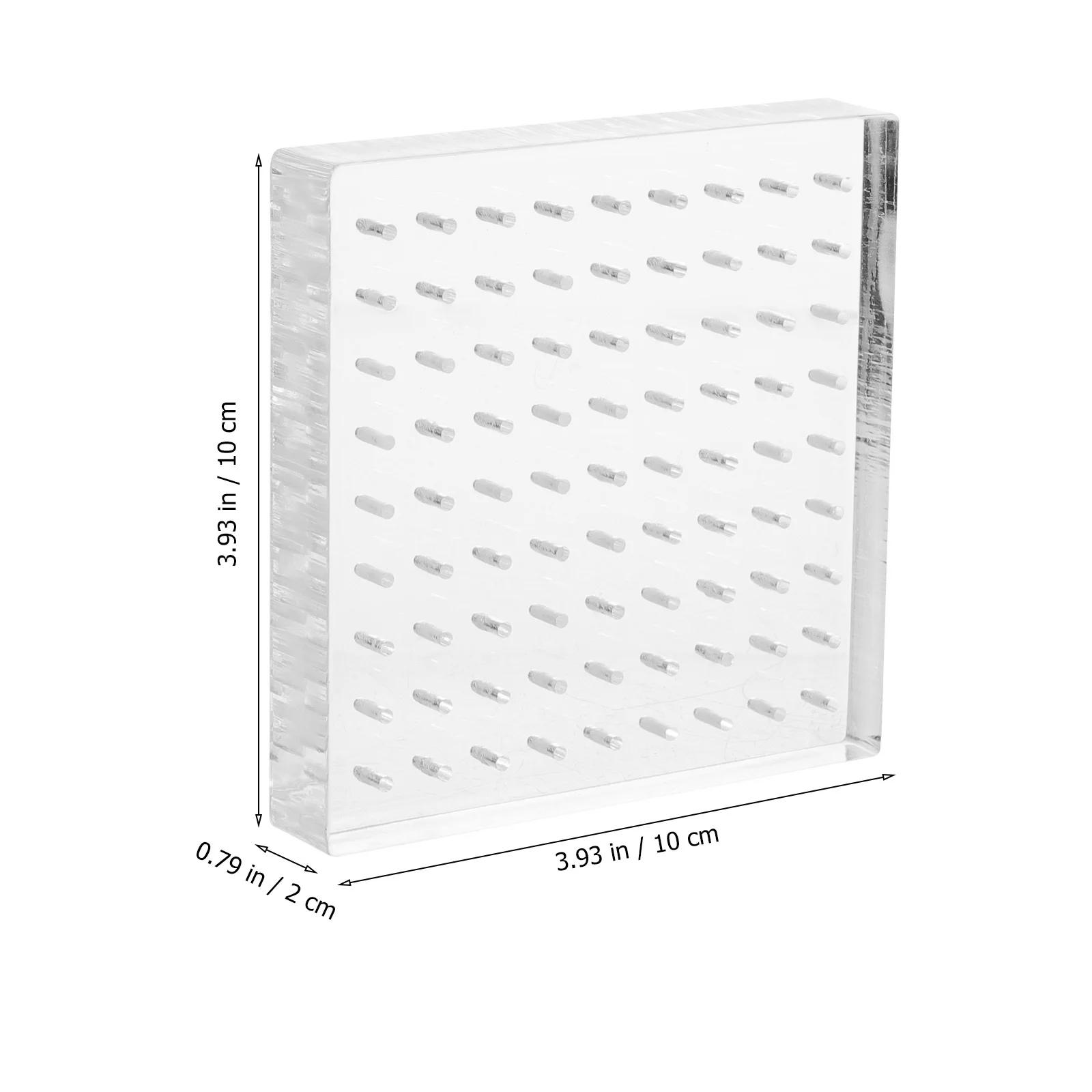 

Crystal Clear Acrylic Display Stand Transparent Peg Easel Holder for Collectibles Crafts Elevated Acrylic Display Risers