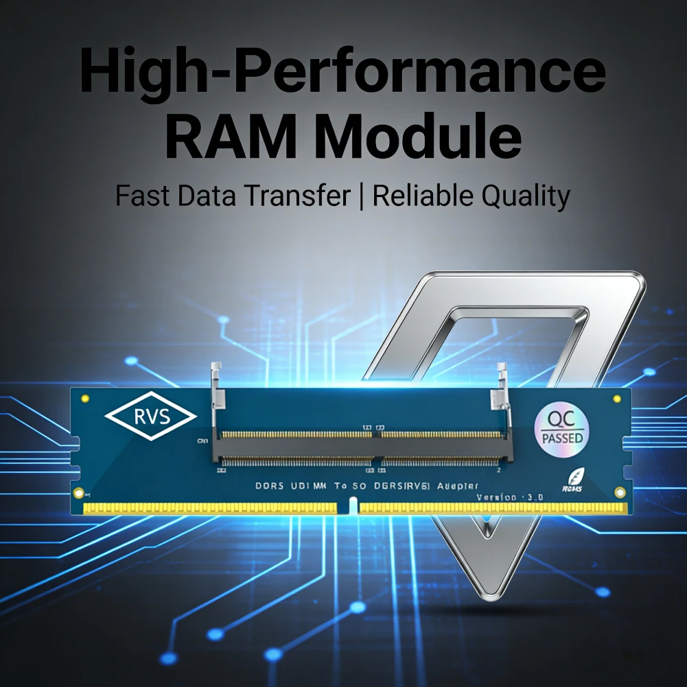Laptop SO DDR5 RAM To Desktop DDR5 U-DIMM Adapter Laptop To Desktop SO-DIMM To PC DIMM Card DDR5 Memory RAM Adapter Card