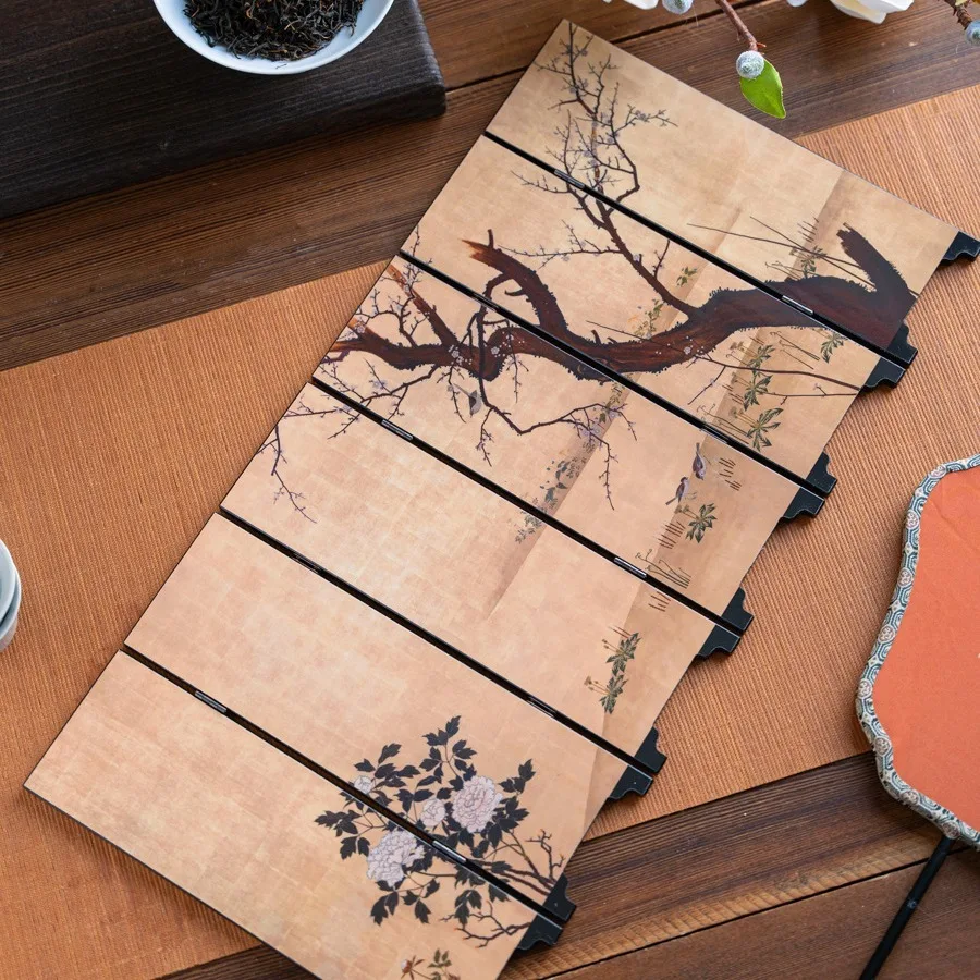 Tabletop Screen Decoration. Medieval Style Gifts. Autumn Mood Home Decoration. Crafts with Chinese Characteristics. Length 46cm