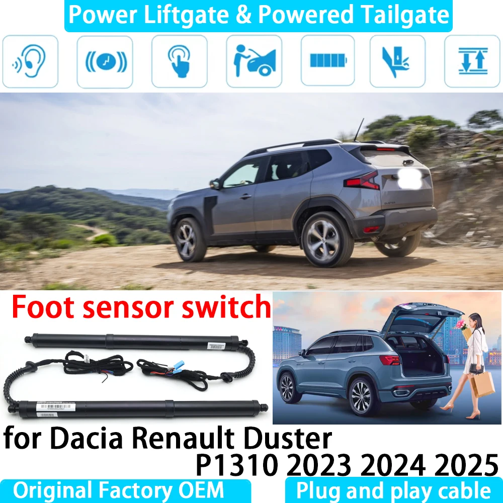 for Dacia Renault Duster P1310 2023 2024 2025 Automatic Electric Power Liftgate Powered Tailgate Strut Tail Gate Lift System
