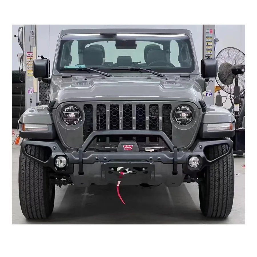 Przedni zderzak samochodowy producent dla Jeep Wrangler JL i Gladiator JT dla JL wrangler akcesoria 2018 + JL przedni zderzak