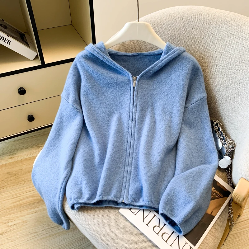 

Вязаный свитер с авокадонами, женский Thiened Lazy Sle, осенне-зимняя верхняя одежда, повседневная свободная посадка из полиэфирного волокна