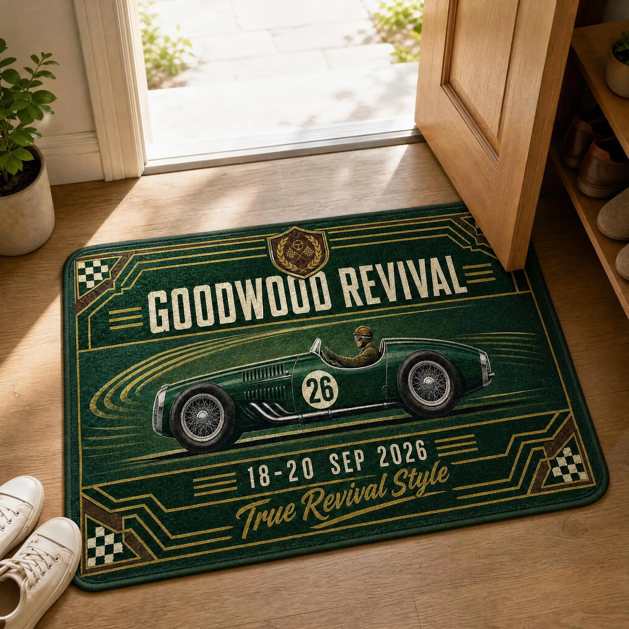 Goodwood Revival 2026 Floor Mat, Suitable For Decorating Living Rooms And Bedroom Entrances, A Unique Holiday Gift - view 4