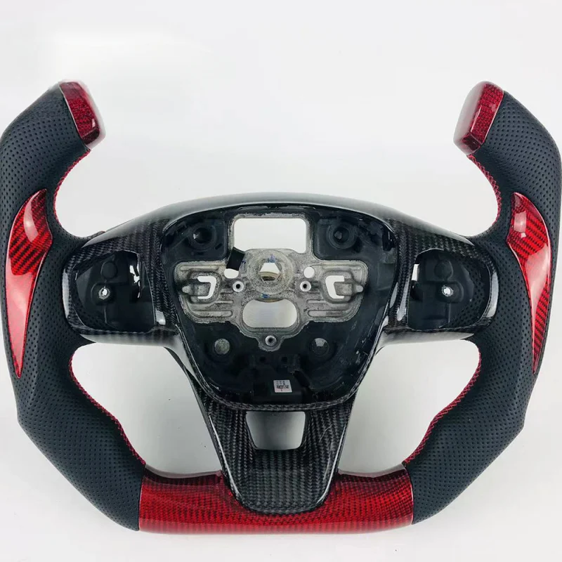 For Ford Focus | F1 Racing Style Carbon Fiber Leather LED Steering Wheel | Customizable