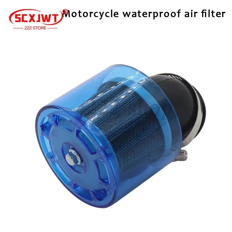 Filtro de aire impermeable para motocicleta de 38/42mm, adecuado para accesorios de 50cc-250cc