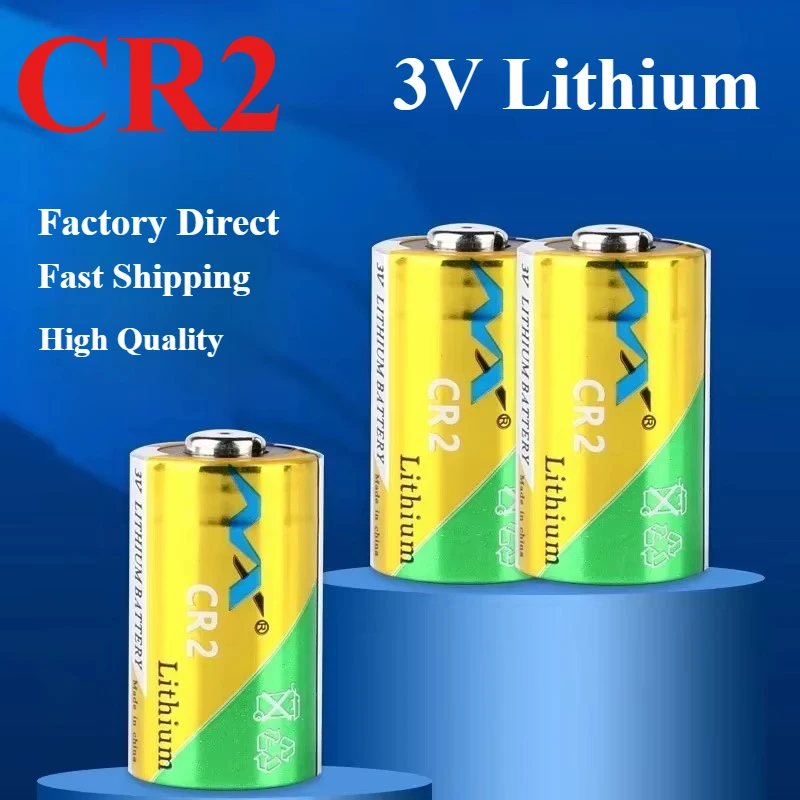 

2-50pcs CR2 3V Battery Lithium 900mAh 15*27mm CR15270 Replacement Battery