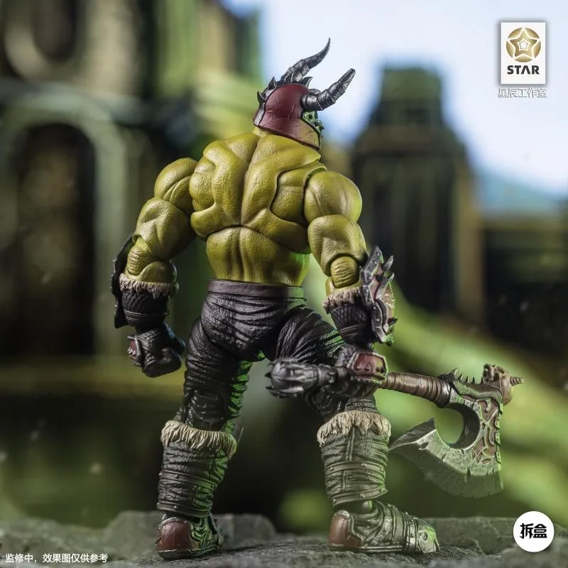 Spot Star Studio Original 1/12 Ancient War Meat Colored Orc Green Orc Warcraft Mobile Doll Model Handmade Toy Collection Gift