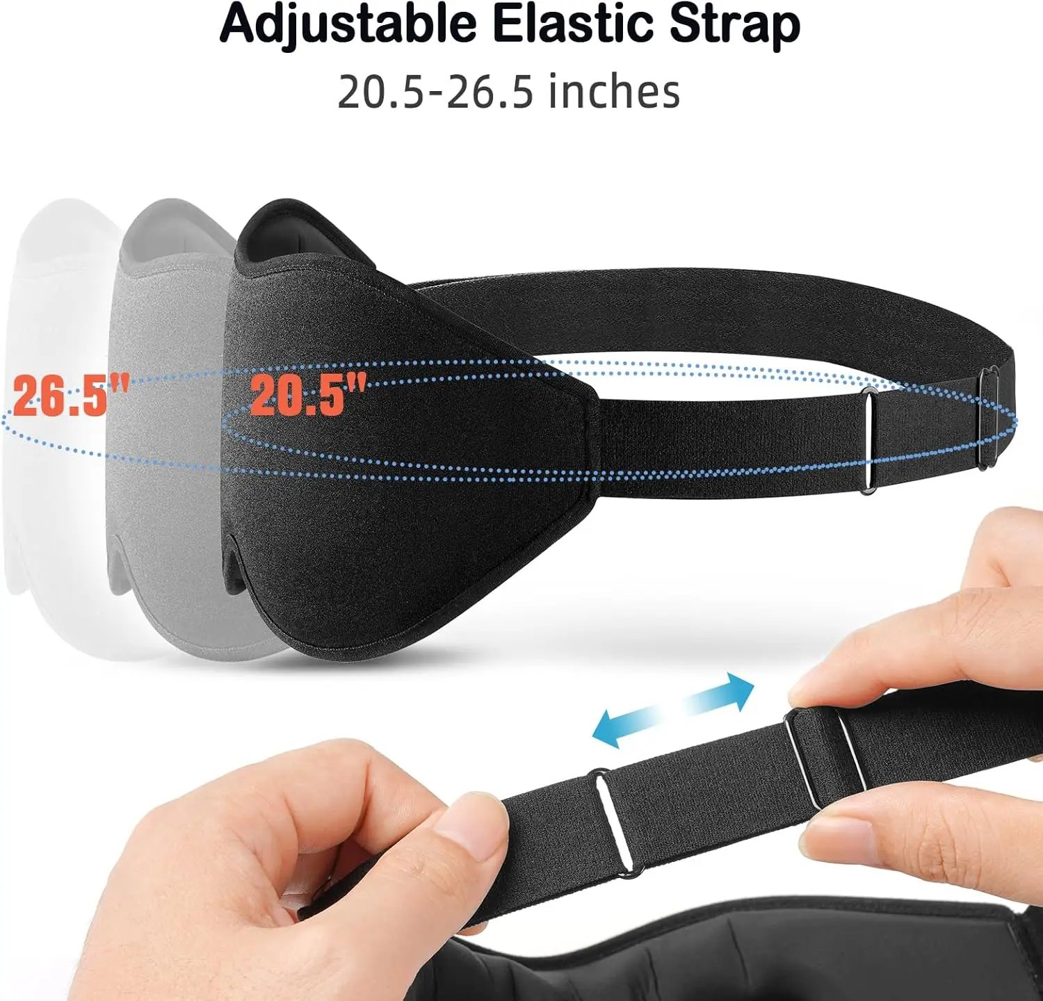 Sleep Mask for Side Sleeper Women Men, Eye Mask for Sleeping Light Blocking, 3D Contoured Cup Sleeping Mask, Soft Breathable Sle - view 6