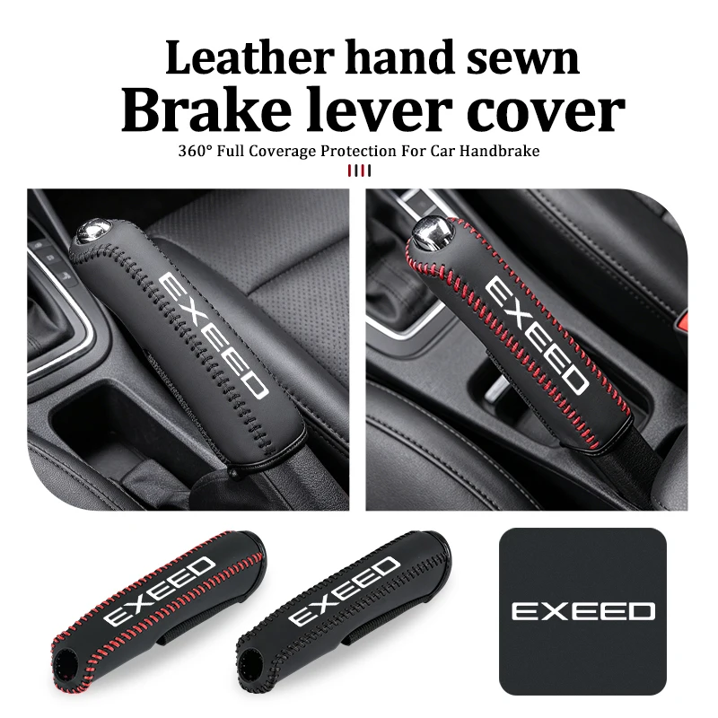 Universal Car Hand Sew Handbrake Sleeve Brake Lever Protection Cover For Chery Exeed ET TX LX VX TXL RX 2021 2022 2023 2024 2025