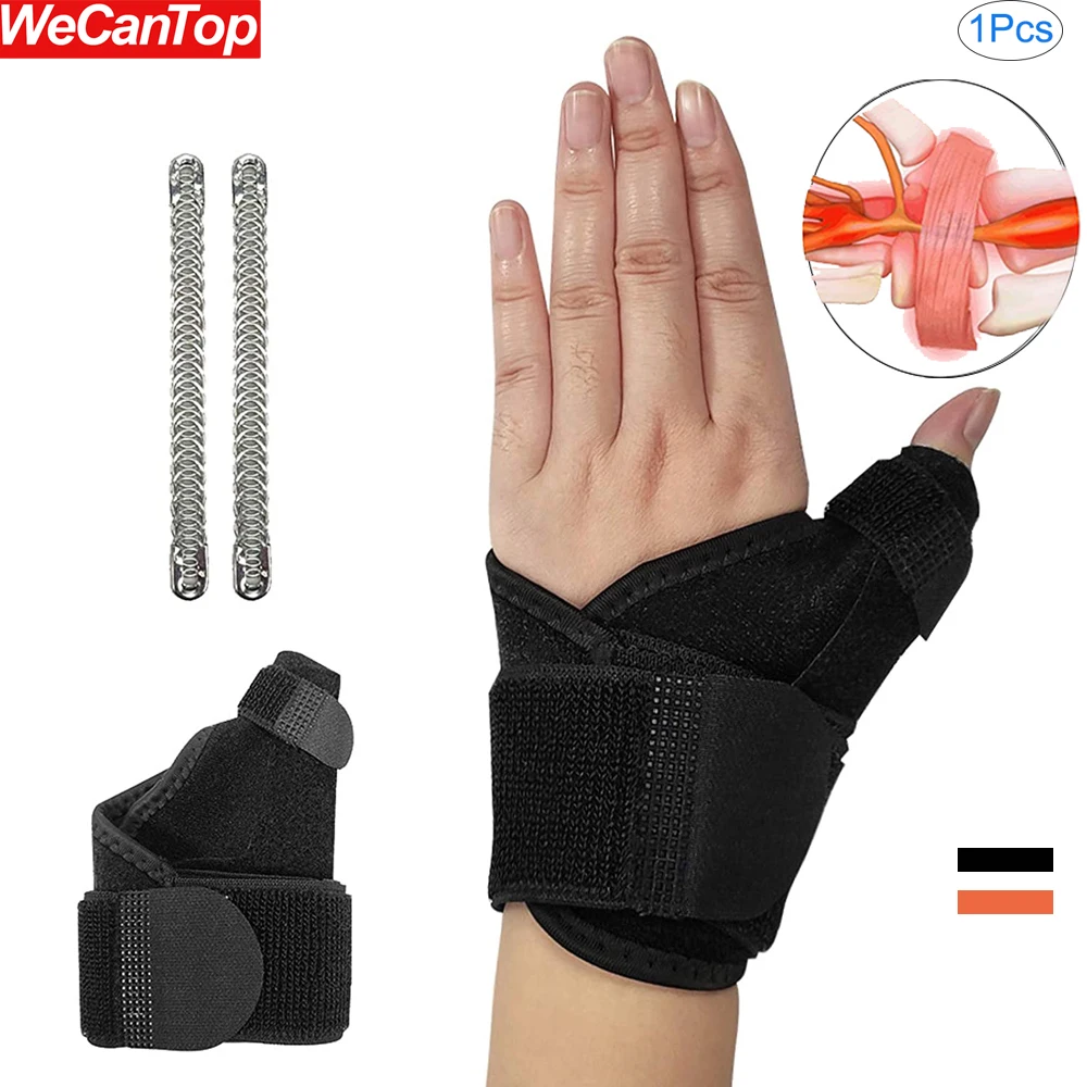 1Pcs Thumb Splint with Wrist Support Brace Thumb Spica Splint Stabilizer for Carpal Tunnel,Tendonitis Pain Relief,Trigger Finger