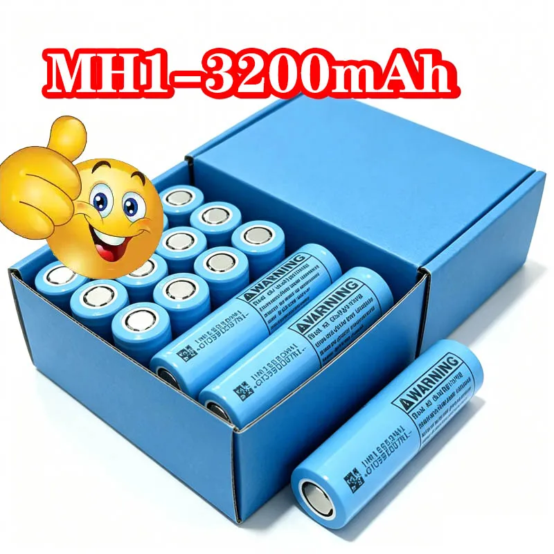 INR18650-MH1 Lithium-Ionen-Akku 3,7V 3200mAh 10A Hochstrom-Akku 18650 Wiederaufladbare Zelle für Elektrowerkzeuge