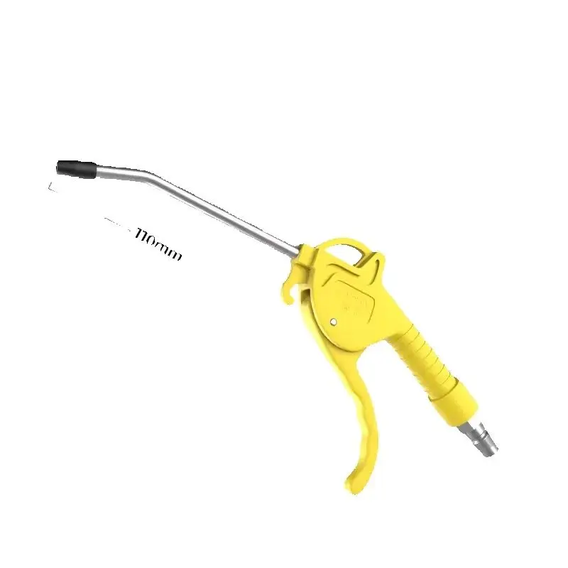 مسدس نفخ الهواء مسدس إزالة الغبار عالي التدفق للضاغط مع فوهة عازمة بزاوية ثلاثة ألوان نمط قصير لإصلاح السيارات #4