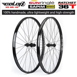 GOLDIX GDX240 self-made 27.5 29 BOOST compatible 28 32 36H quick release barrel axle mountain road bike wheels