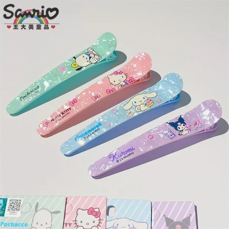 Hello Kitty Hairclips Kawaii Hair Accessories Sanrio Baby Girl Bows Hair Clip Headbands Ties Fashion Hairties Kuromi Girls Fall