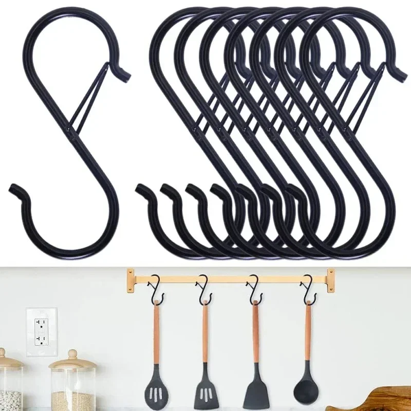 

Safety Load Bearing Metal S-Type Storage Hooks Portable Kitchen Storage Hang Buckle Design Convenient Clothing S-Type Hook