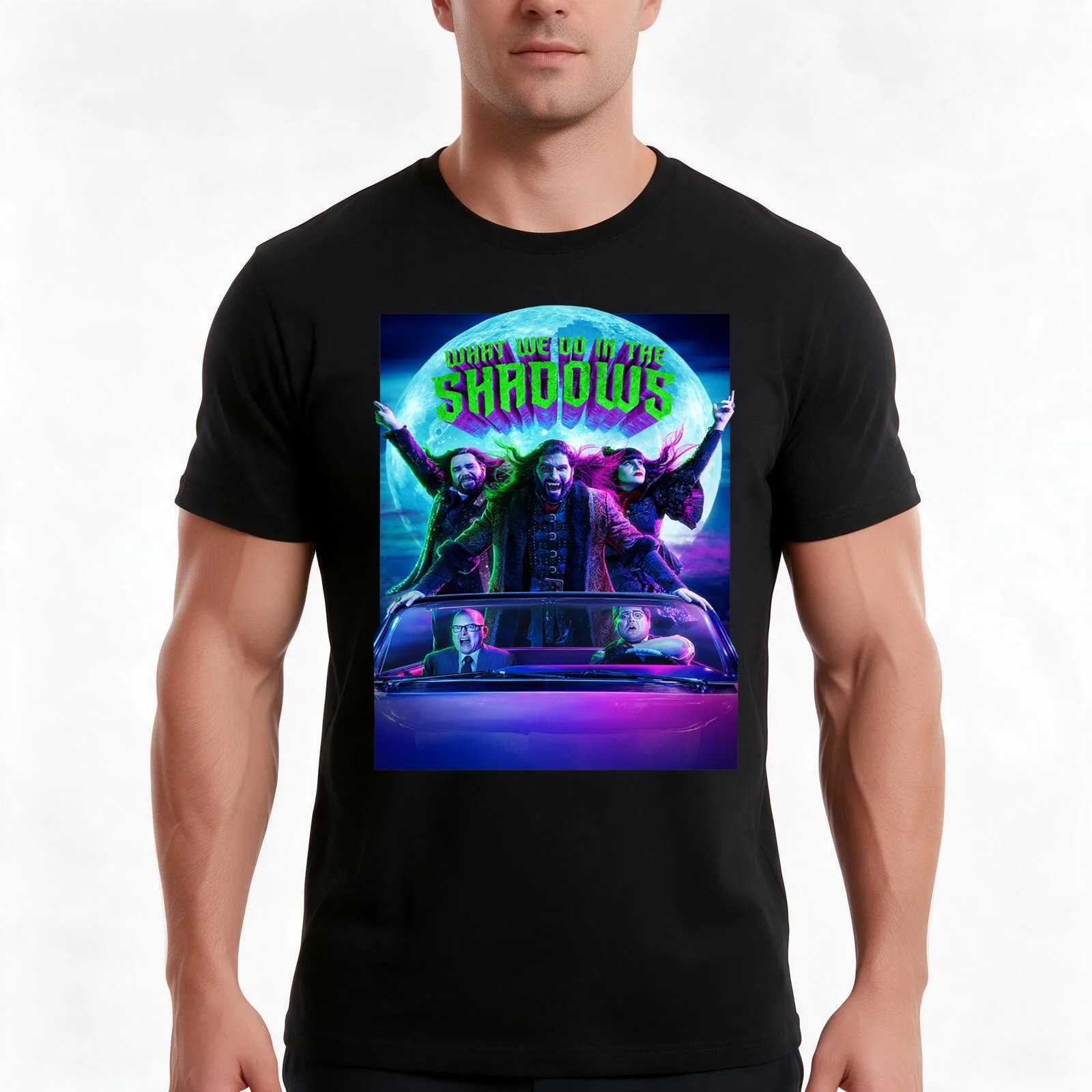 WHAT WE DO IN THE SHADOWS JOYRIDE T-Shirt, Summer Casual Cotton Tee, Oversized Streetwear Tops, Vintage Graphic Print