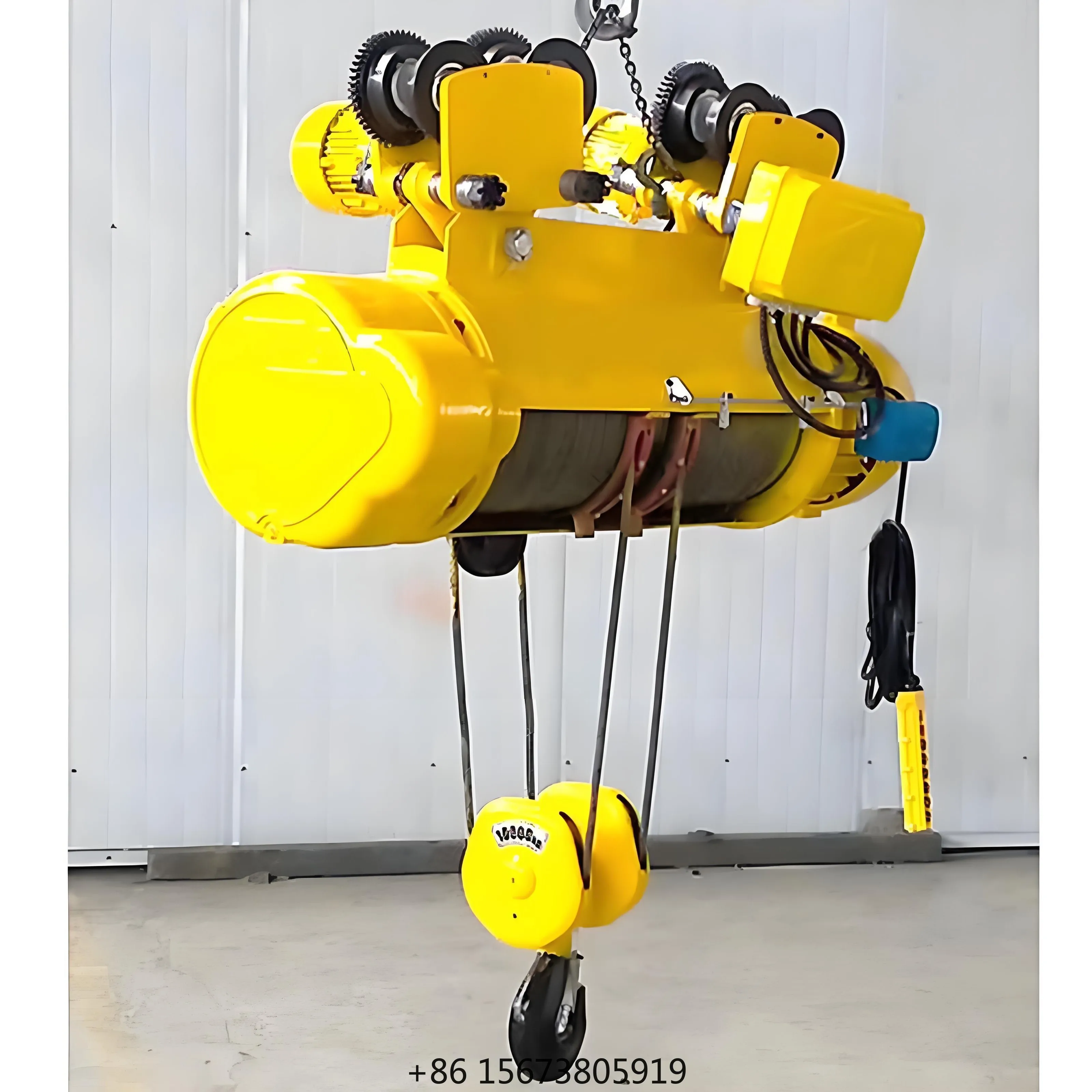 New Made in China 5 Ton Electric Wire Rope Hoist with Remote Control Metal Construction IP55 Protection