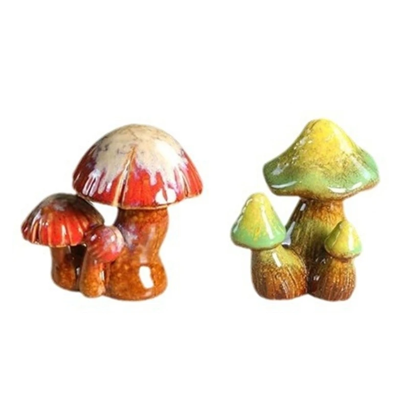 Resins Crafts Mushroom Toilet Bolts Caps 2Pcs Decorative Bathroom Floor Fixtures Easy Installation Toilet Bolts Cover T21C