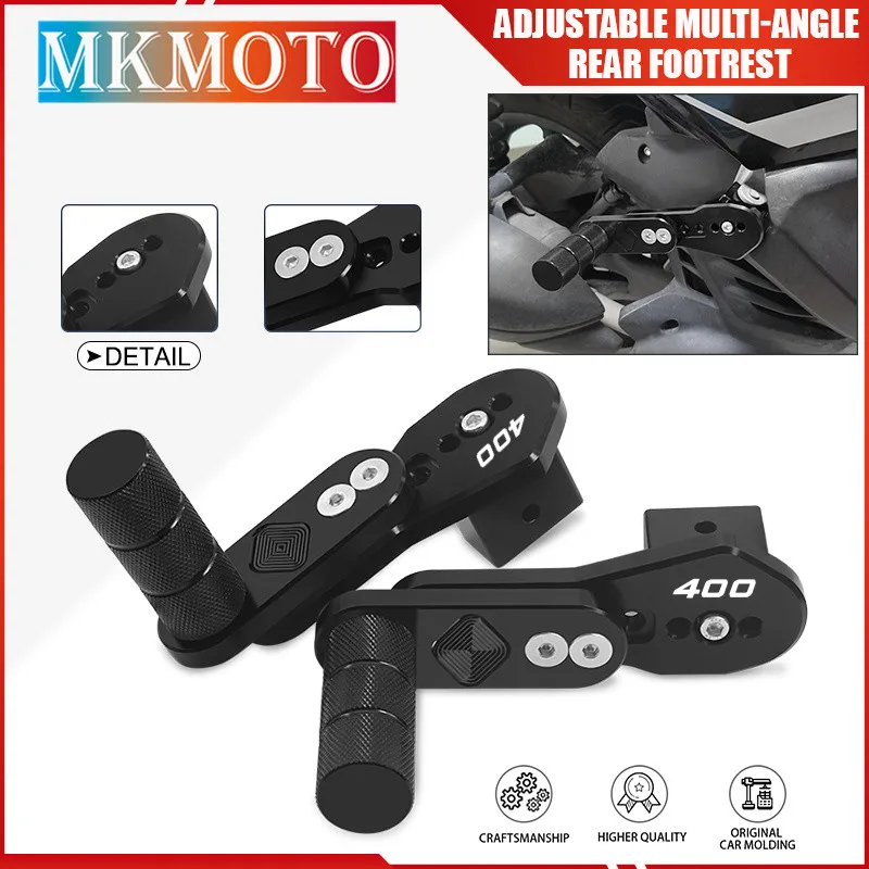 

Motorcycle CNC Telescopic Rear Passengers Foot Pegs For Z400 19-21 NINJA400 10-24 Adjustable Multi-angle Footrests ninja400 z400