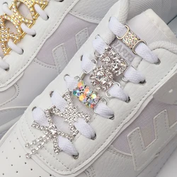 Large Glitter Shoelaces Buckle Metal Buckle Shoelace Accessories Metal Lace Lock DIY Sneaker AF1 Shoe Decorations  2pcs / Pair