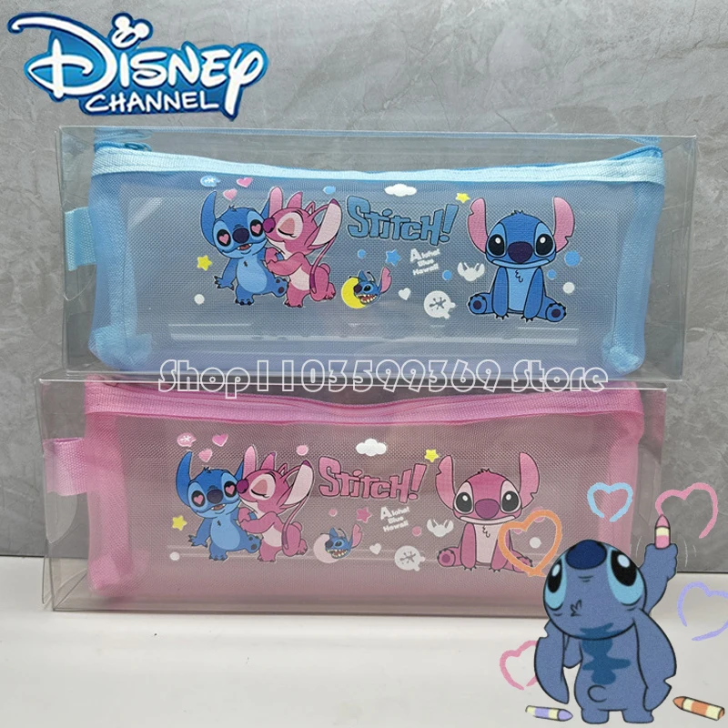 Stitch Pencil Bag Disney Pencil Case Lilo & Stitch borsa per studenti cancelleria forniture scolastiche per cartoni animati cancelleria per bambini