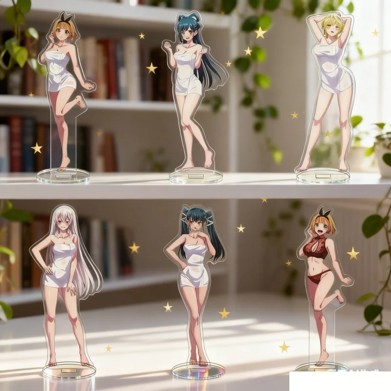 HOT Anime Mato Seihei No Slave Acrylic Stand Model Collection Uzen Kyōka/Azuma Himari/Azuma Yachiho Keychains Prop Decor Gifts