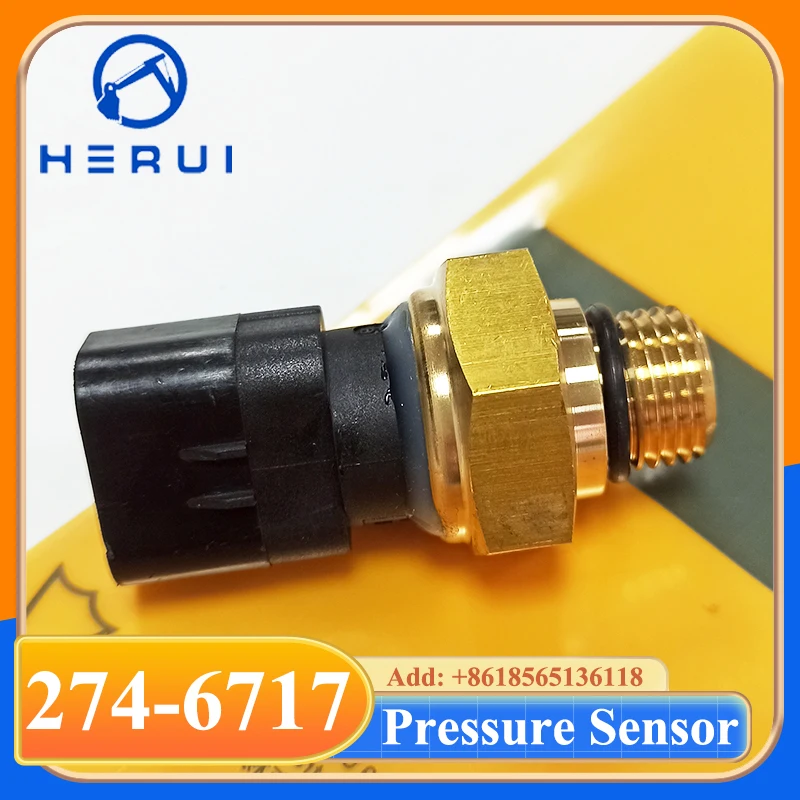 274-6717 2746717 Pressure Sensor for Excavator Machinery 345 349D C7 C9 C12 C13 C15 High Quality Sensor