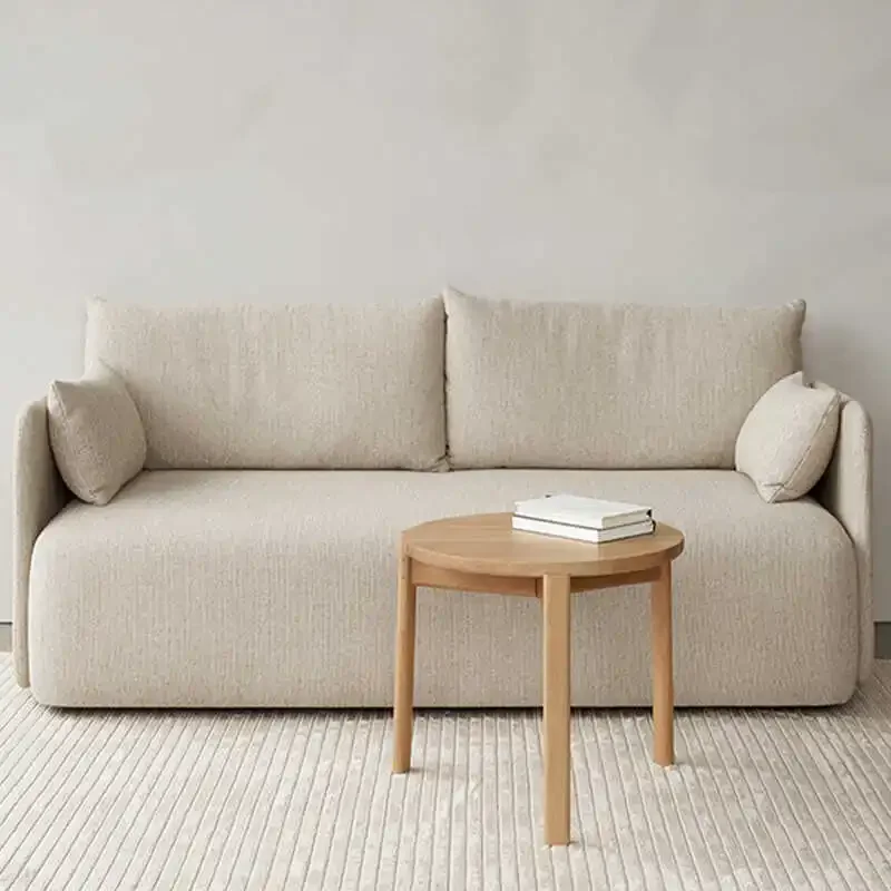 Salon moderne simple petit appartement ménage italien minimaliste tissu canapé