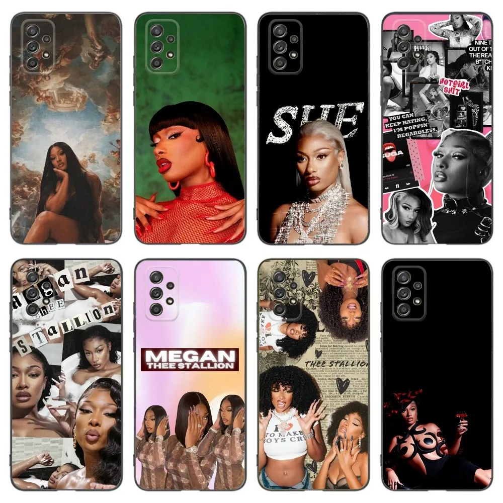 M-Megan Thee S-Stallion Phone Case For Samsung Galaxy A13,A21s,A22,A31,A32,A52,A53,A71,A80,A91 Soft Black Phone Cover