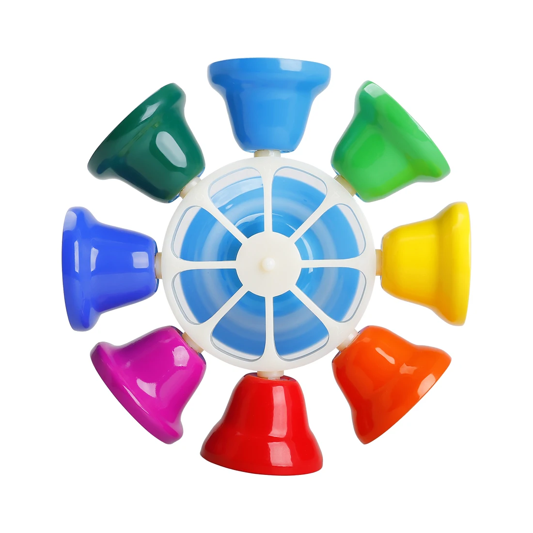 8-tone Colorful Rotating Bell With Sticks Children Toy For Children's Music Enlightenment Percussion Instrument Kid Toys