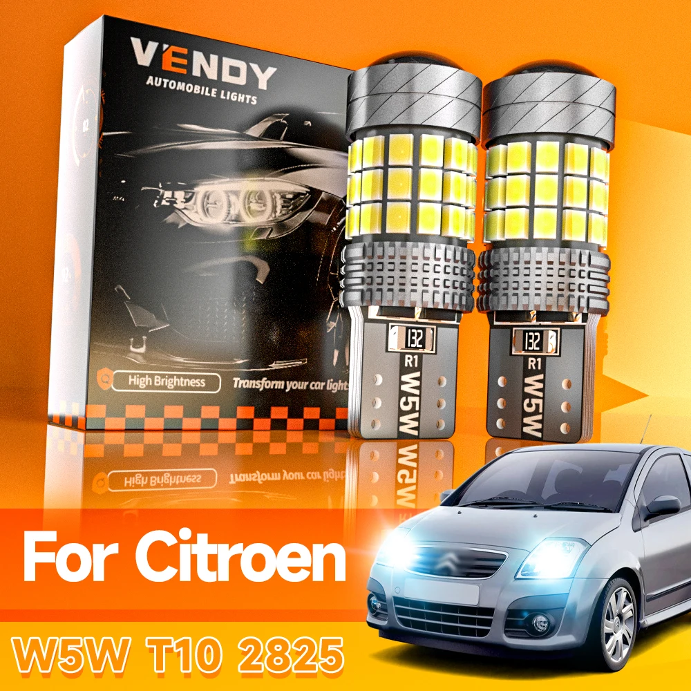 

2 шт. светодиодные габаритные фонари, лампа для парковки W5W T10 Canbus для Citroen Berlingo C1 C2 C3 Picasso C5 C6 C8 C4 Coupe Aircross DS3