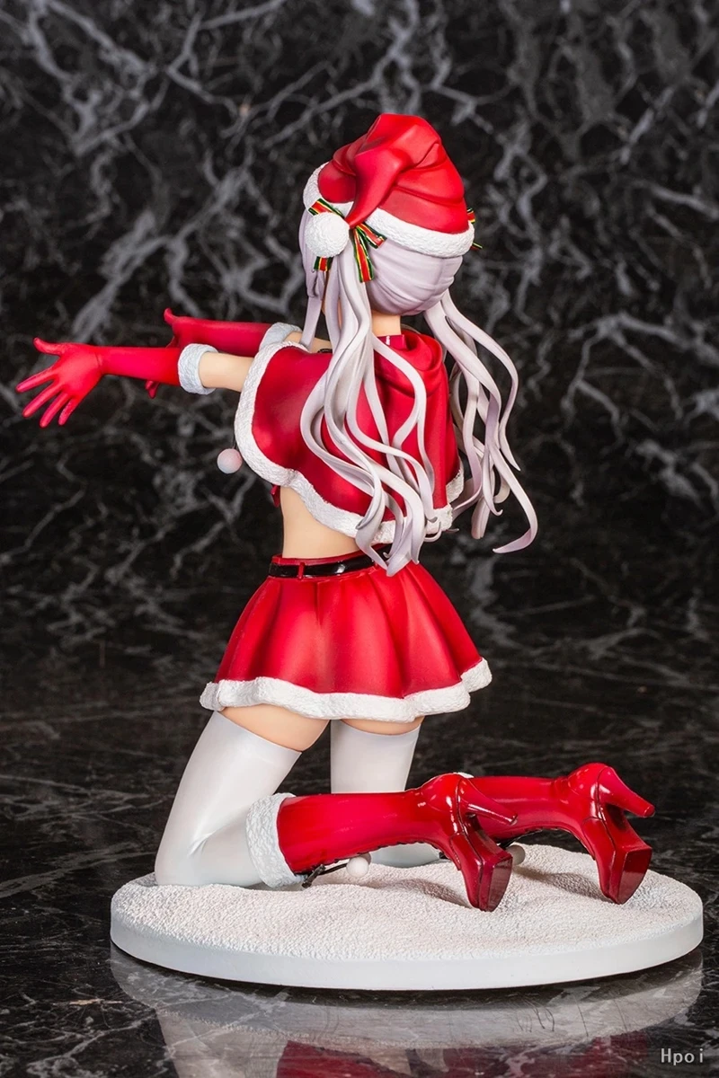 19cm anime hiiragi floco de neve figura flor natal vestir-se modelo brinquedo calcinha misaki kurehito brinquedo boneca figura ação pvc