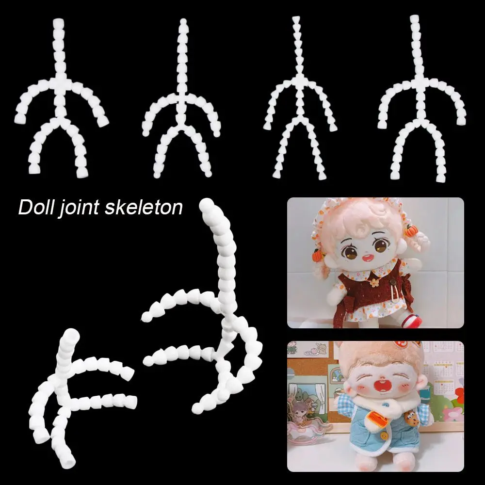 Plastic Doll Skeleton 15/20cm Sound/Silent Version Dolls Skeleton Joint Plush Toy Doll Ball Socket Flexible Armature Accessories