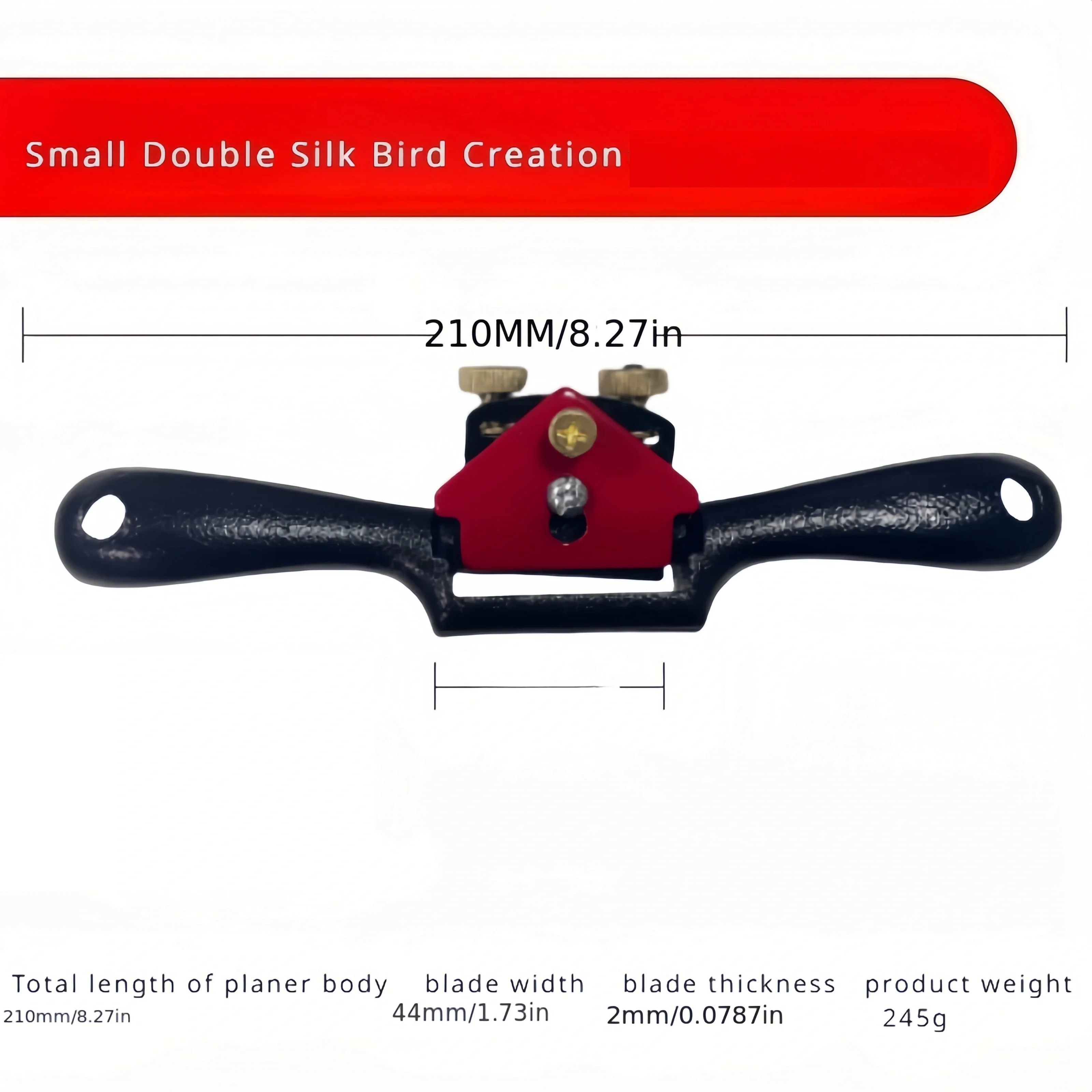 Hand Planer 9 Inch Adjustment Woodworking Cutting Plane Spokeshave Hand Trimming Tool Spokeshave Plane