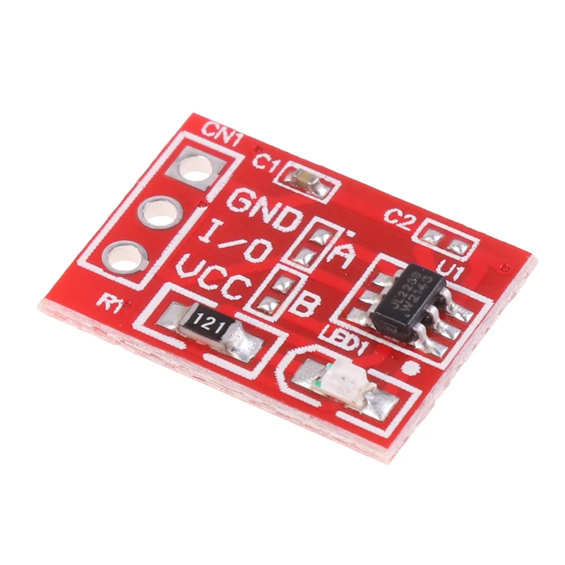 10 pz/lotto TTP223 interruttore a pulsante tattile modulo sensore capacitivo autobloccante/senza bloccaggio canale singolo TTP223-BA6 per Arduino
