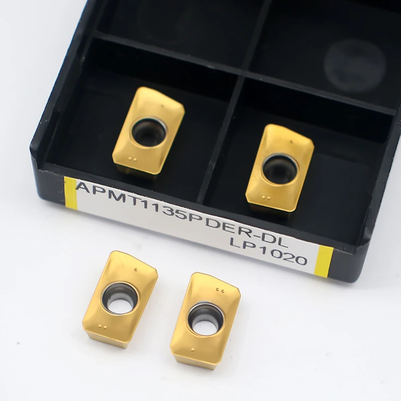 10 PZ APMT1135 Fresatura Inserto Macchina Fresatura Lama Tornio CNC Piastra Inserto In Metallo Duro di Alta Qualità Rivestimento PVD