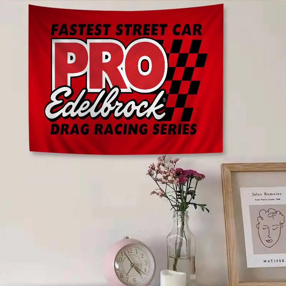 Racing Car Edelbrocks Anime Tapestry Hippie Flower Wall Carpets Dorm Decor Cheap Hippie Wall Hanging