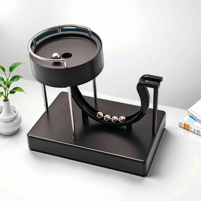 

Physical ornament technological sense permanent ornament small ball circulation perpetual motion machine model